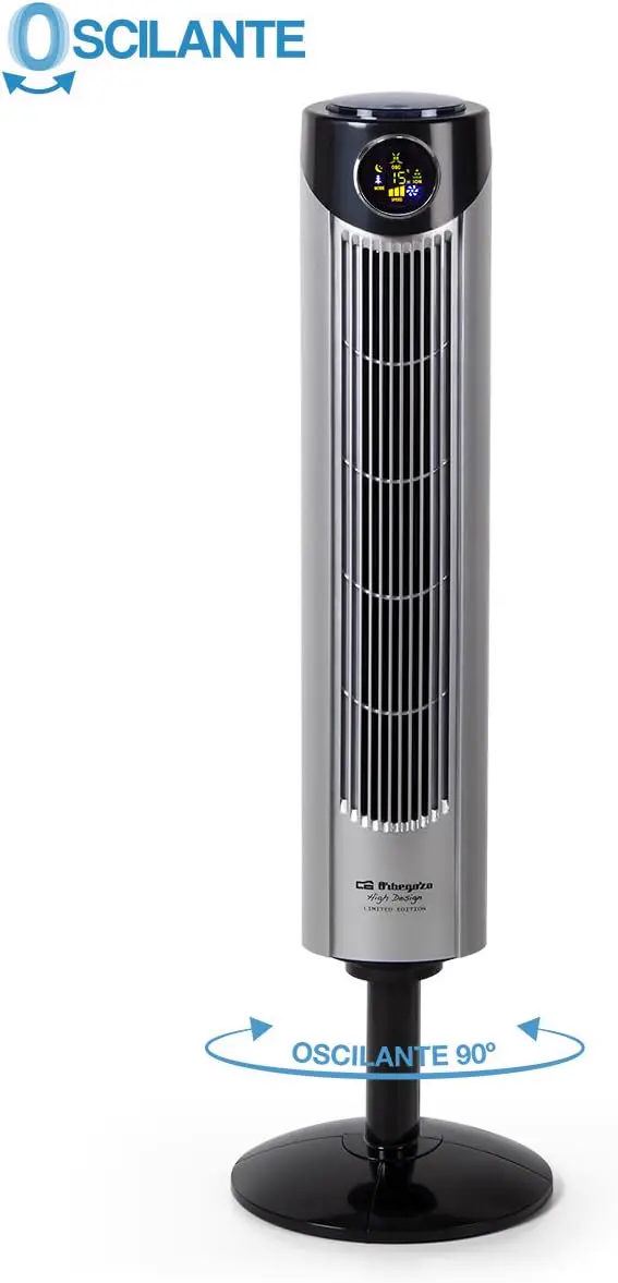 Orbegozo TWM 1015 - Ventilateur colonne ionique, télécommande, 3 vue 3
