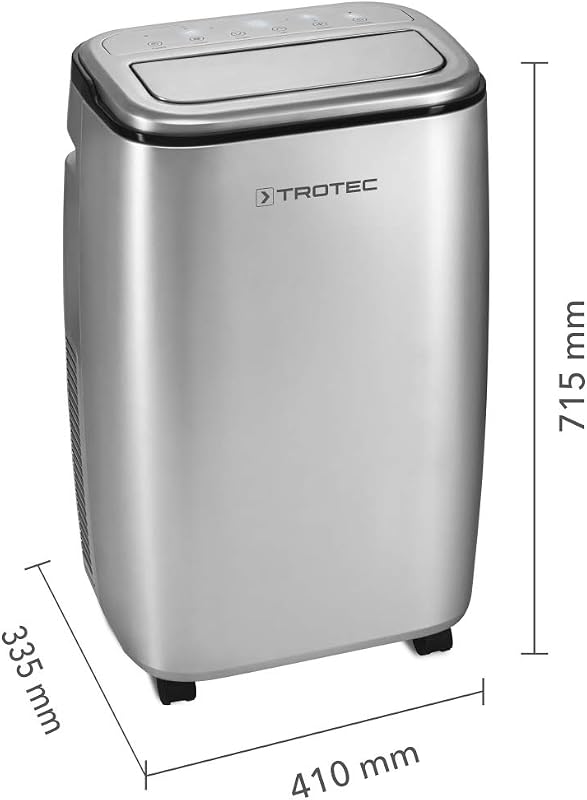 TROTEC Climatiseur local design PAC 3810 S mobile 3,8 kW Climatiseur 3 en 1 vue 2