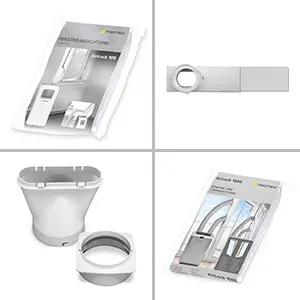 TROTEC Climatiseur local design PAC 3810 S mobile 3,8 kW Climatiseur 3 en 1 — contenu détaillé 2