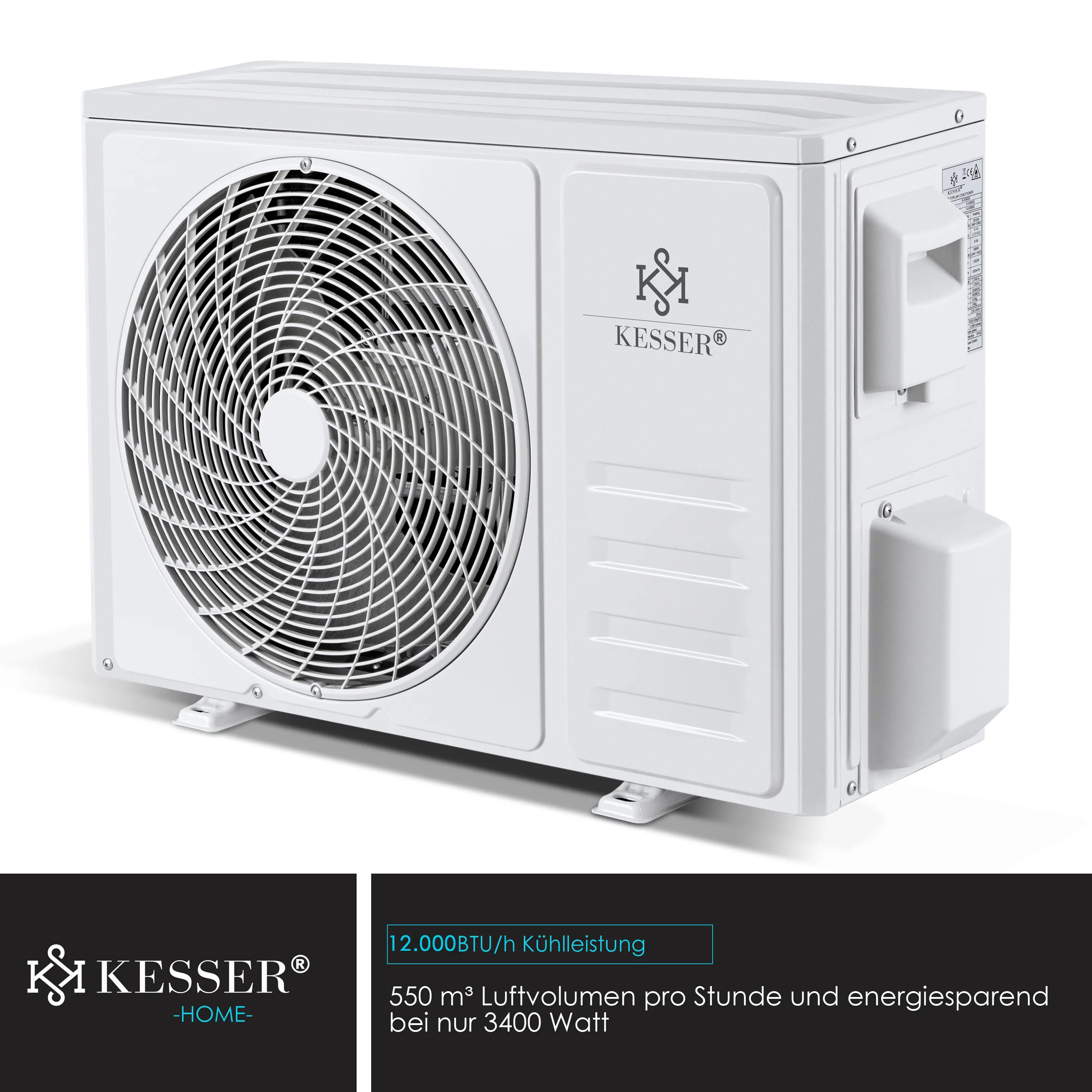 KESSER® Climatiseur SET Split – Wi-Fi/application – — contenu détaillé 5