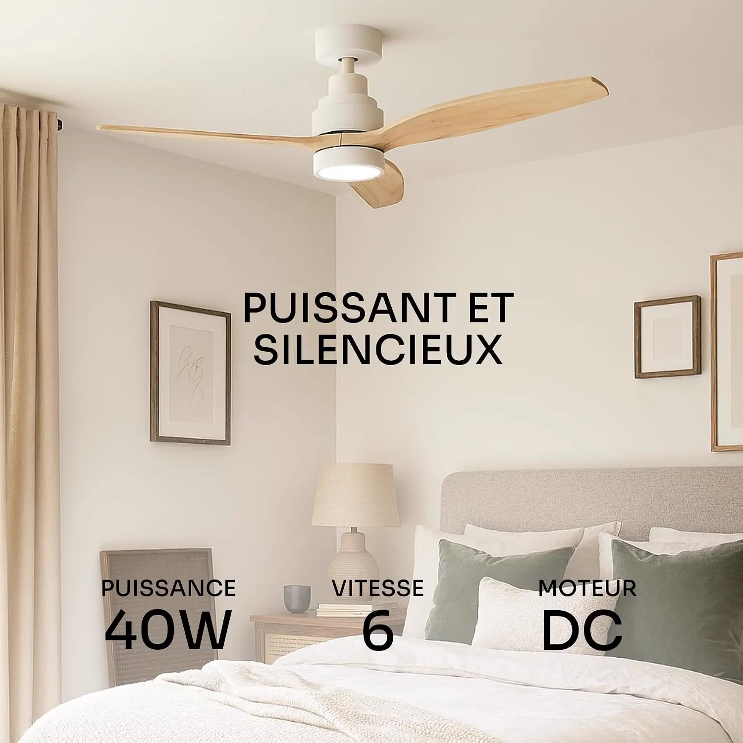 Mellerware - Ventilateur de plafond avec télécommande Brizy! vue 2