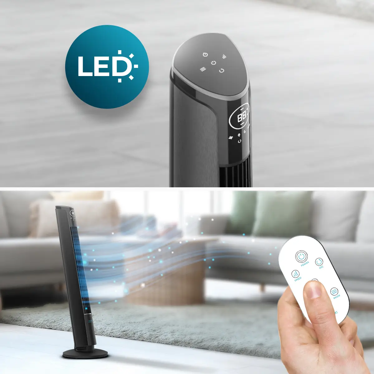 Cecotec - Ventilateur de Colonne EnergySilence 9250 Skyline — contenu détaillé 4