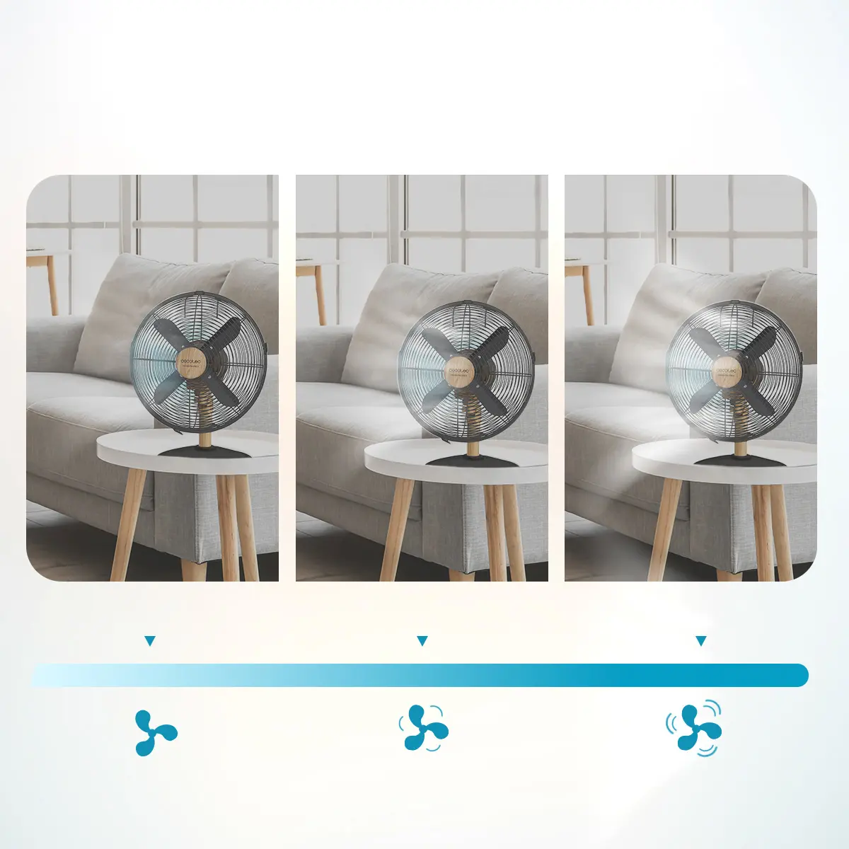 Cecotec Ventilateur de Bureau EnergySilence 600 WoodDesk. 40 W, — contenu détaillé 4