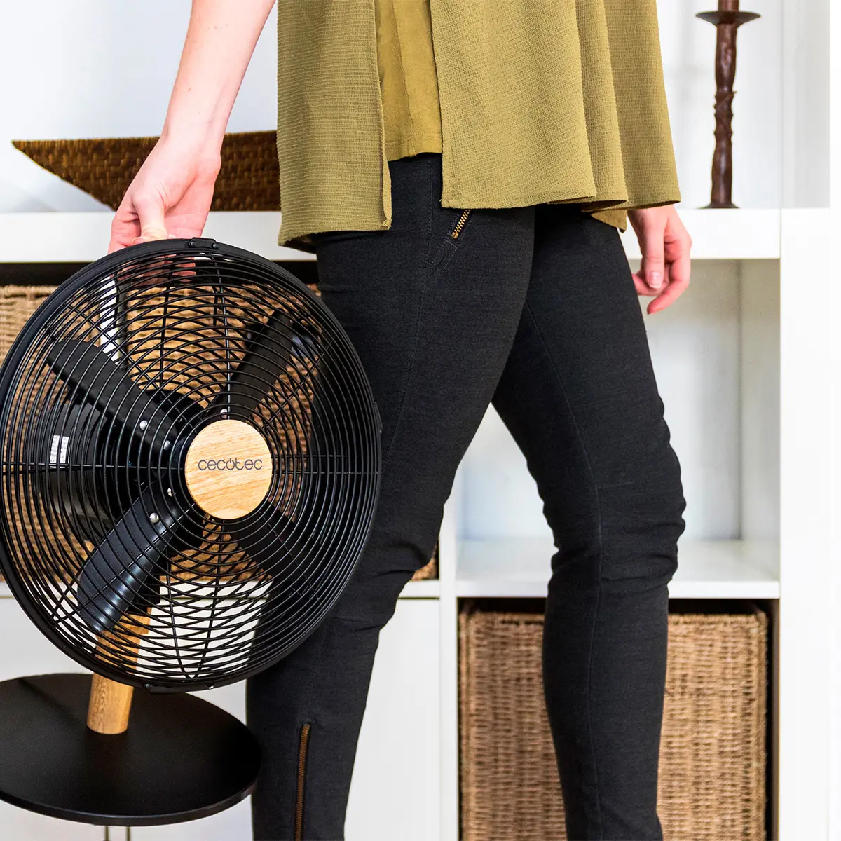 Cecotec Ventilateur de Bureau EnergySilence 600 WoodDesk. 40 W, — contenu détaillé 9