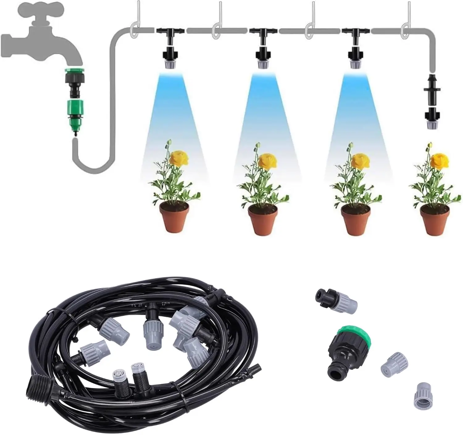 DeWin Kit brumisateur Terrasse,Brumisateur Terrasse Exterieur vue 3