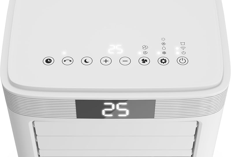 Olimpia Splendid - 02474 Dolceclima 10 HP WiFi Climatiseur portable - 10 000 BTU/h, capacité nominale 2,6 Kw, avec télécommande et WiFi intégré, Gaz naturel R290, Blanc vue 5