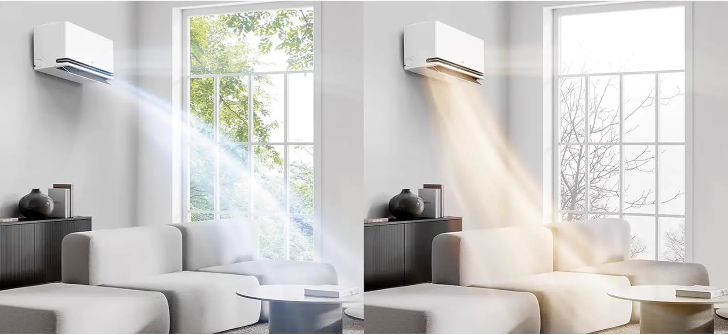 LG Climatiseur Bi Split DualCool Deluxe WiFi 9 000 + 12 000 Btu, vue 16