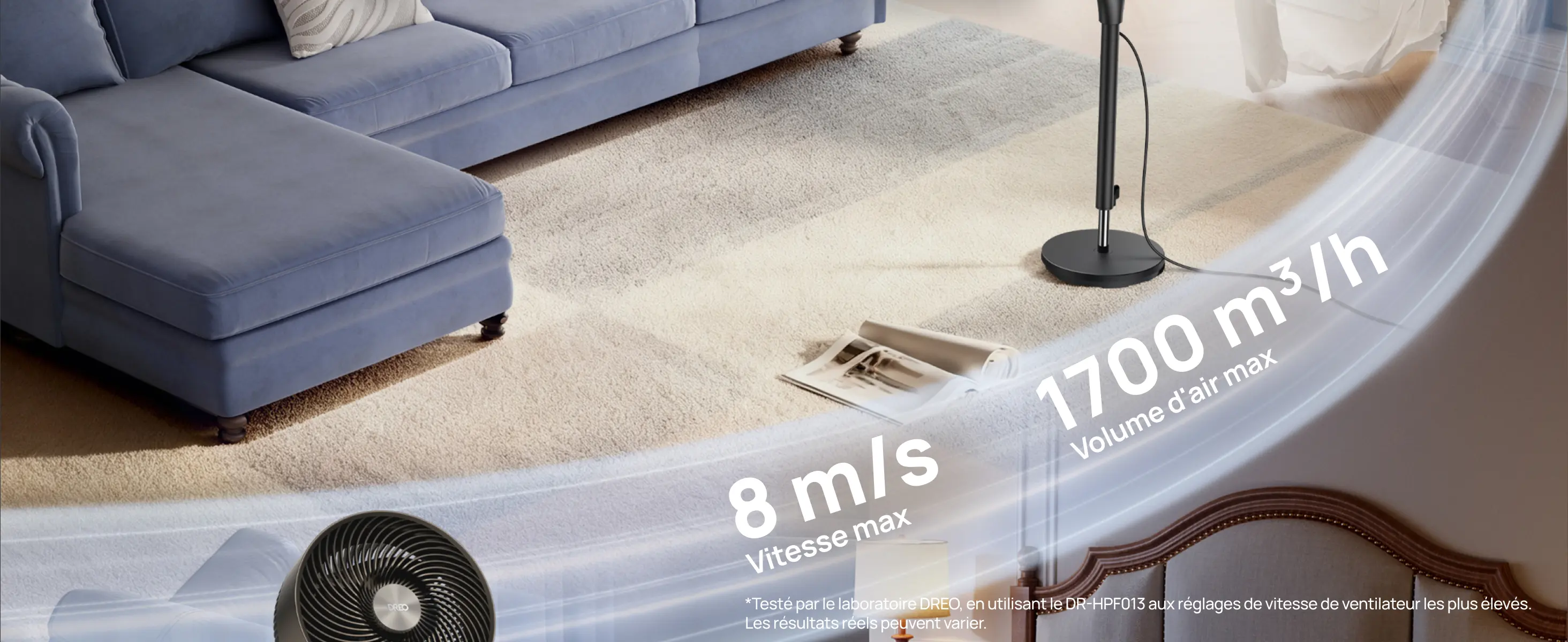 DREO Ventilateur sur Pied Silencieux pour Chambre [Amélioré], — contenu détaillé 2