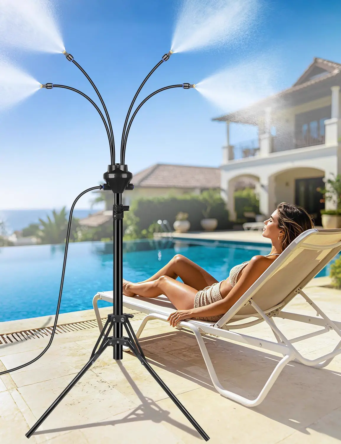 Brumisateurs debout pour terrasse extérieure, système de