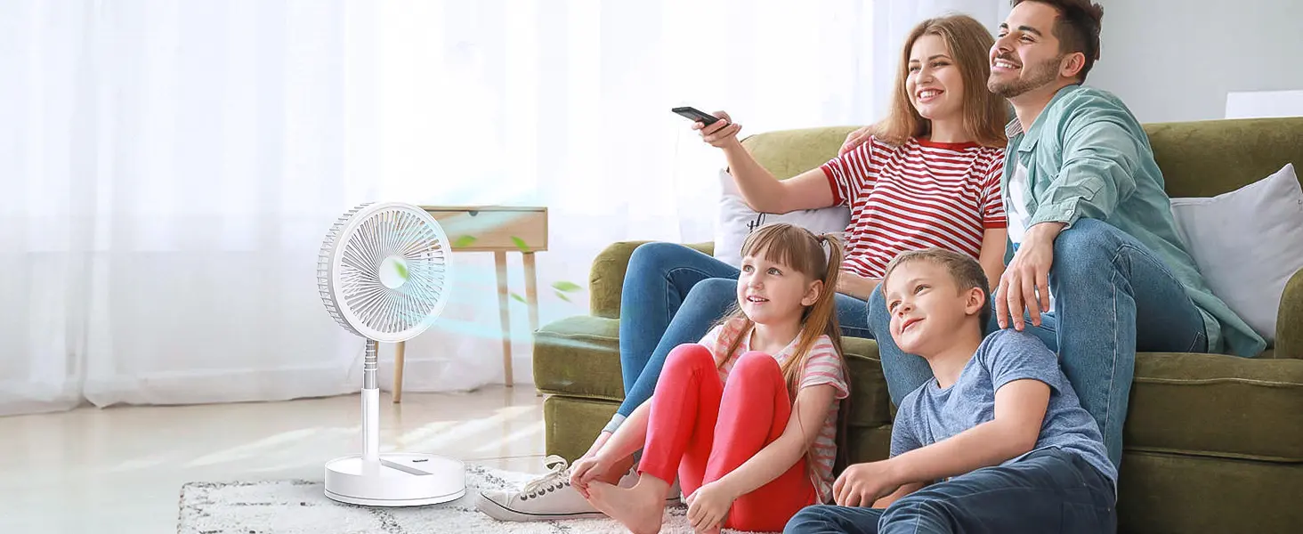Ventilateur sur Pied Portable Silencieux avec Télécommande, 8.6" — contenu détaillé 11