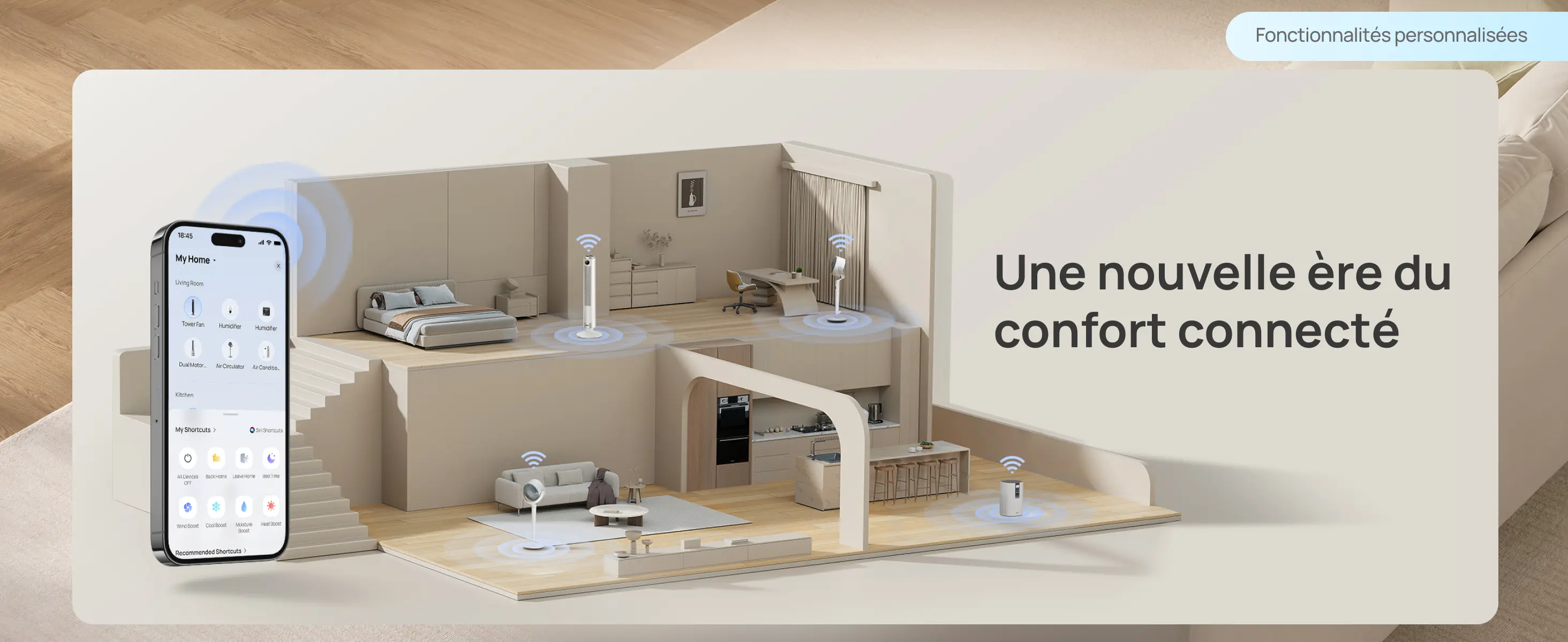 DREO Ventilateur colonne intelligent 554S, ventilateur sur pied — contenu détaillé 6