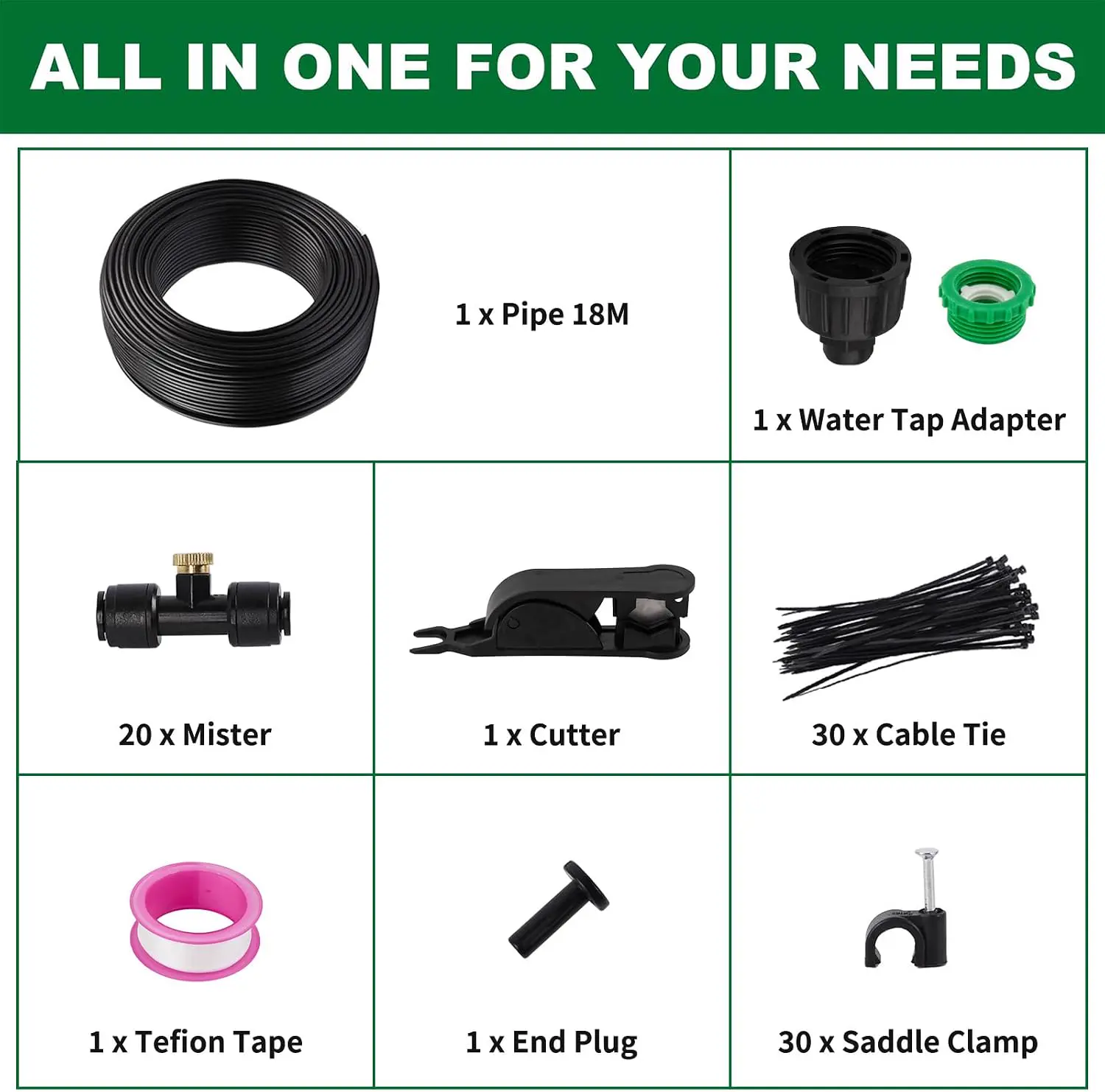 Brumisateur Terrasse Exterieur, Kit d’Irrigation Système de vue 5