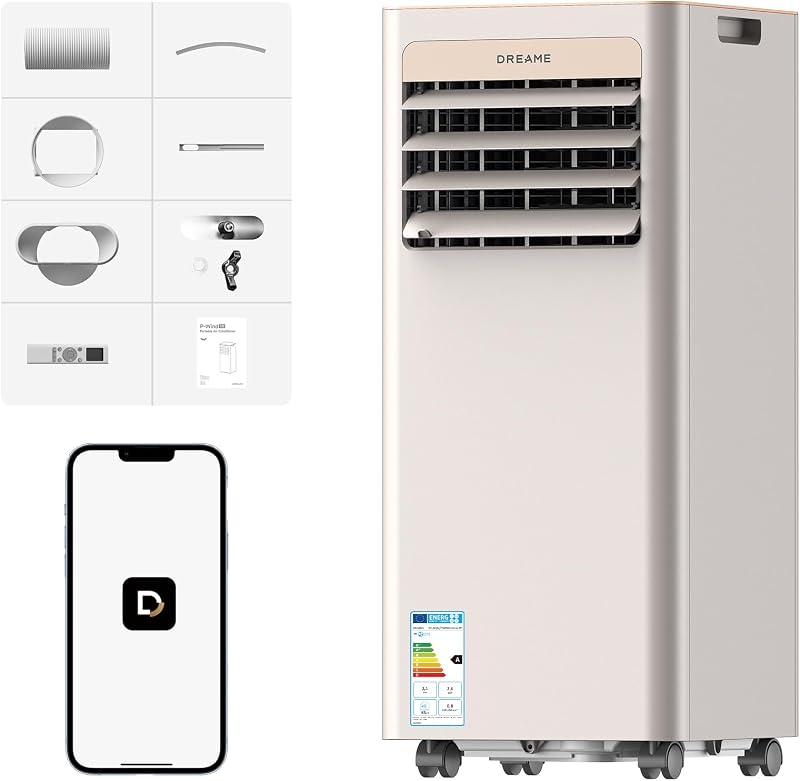 Climatiseur mobile Dreame P-Wind 9K doré Wifi mode nuit