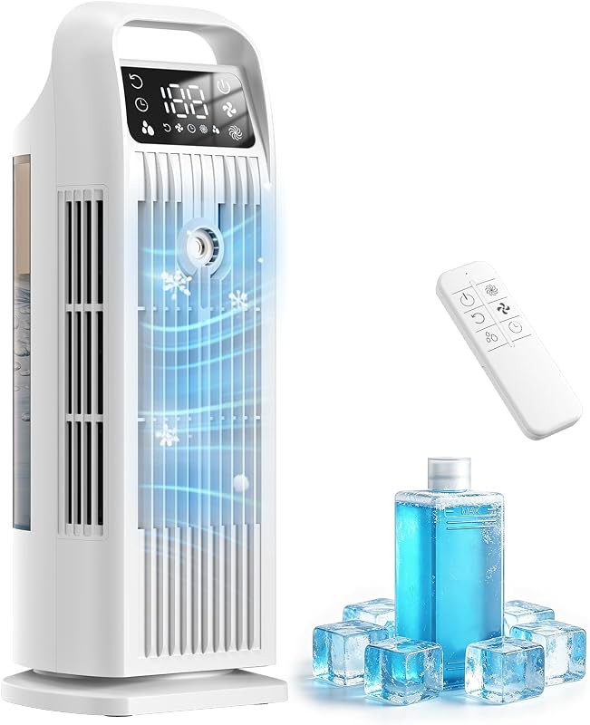 Climatiseur mobile 8000 BTU, refroidissement 3 en 1 AC, climatiseur portable avec mode veille, climatiseur au sol sans ventilation, 3 ventilateurs