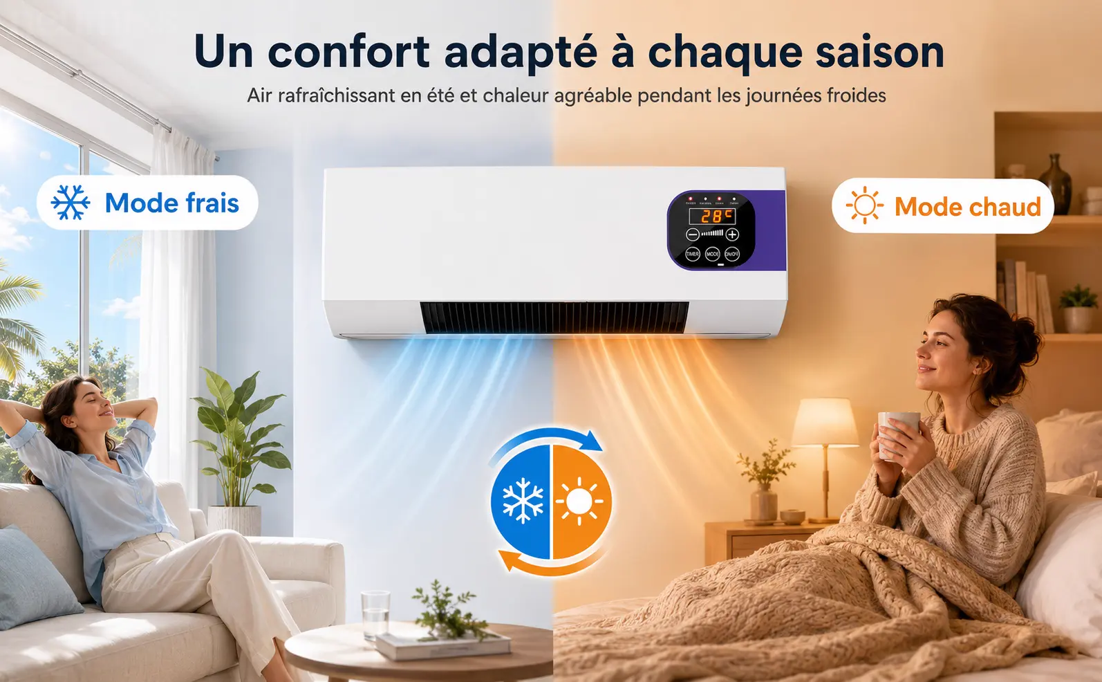Générique climatiseur,Ventilateur Mural Avec — contenu détaillé 6