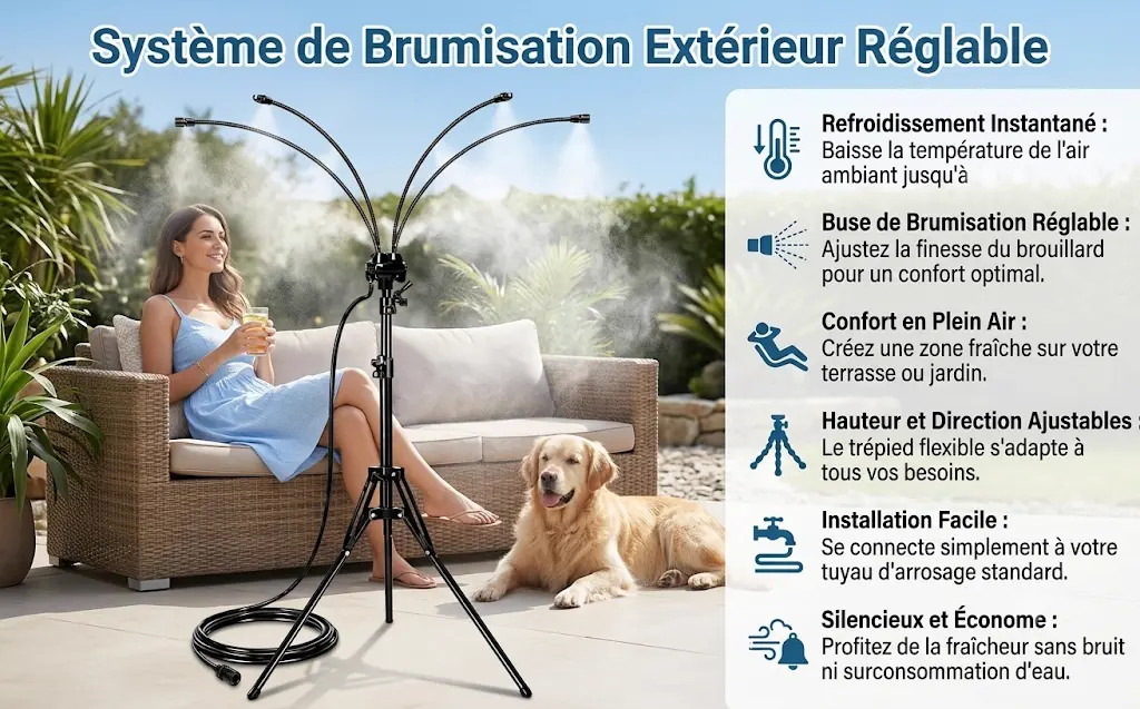 Système de Brumisation Extérieur Réglable Brumisateur Exterieur — contenu détaillé 4