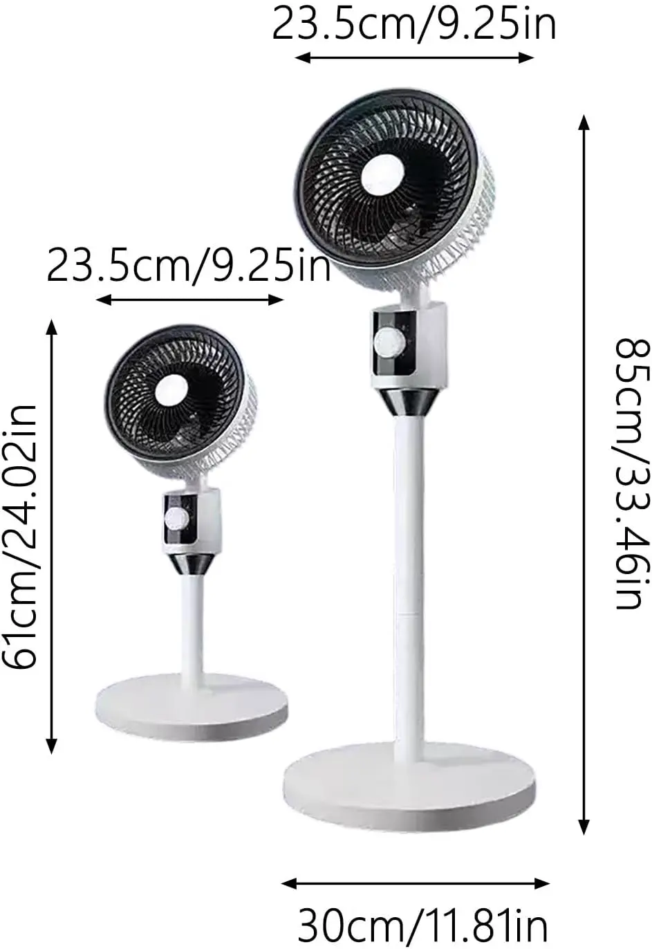 Ventilateur sur Pied | Ventilateur Colonne Sur Pied Oscillant vue 8