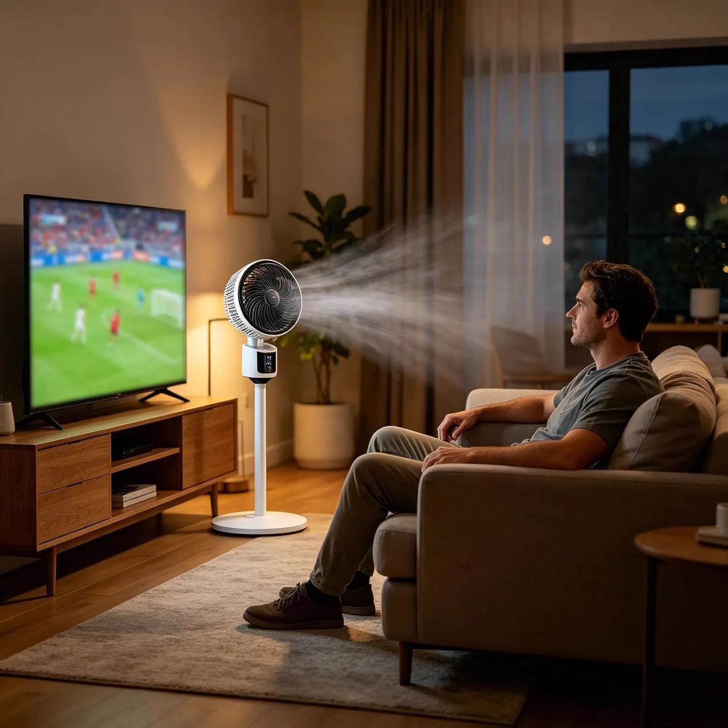 Ventilateur sur Pied | Ventilateur USB Puissant 3 Vitesses | vue 4