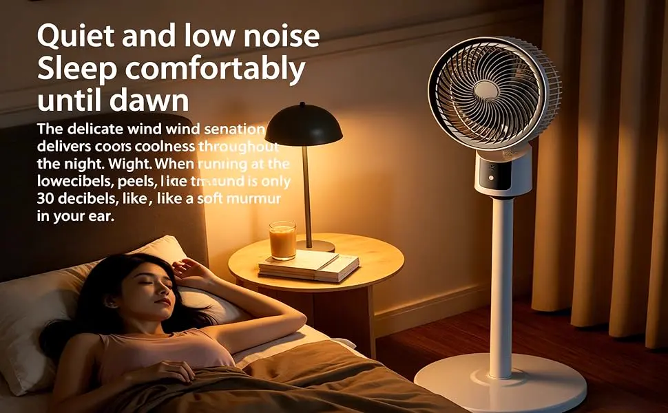 Ventilateur sur Pied | Ventilateur USB Puissant 3 Vitesses | — contenu détaillé 4