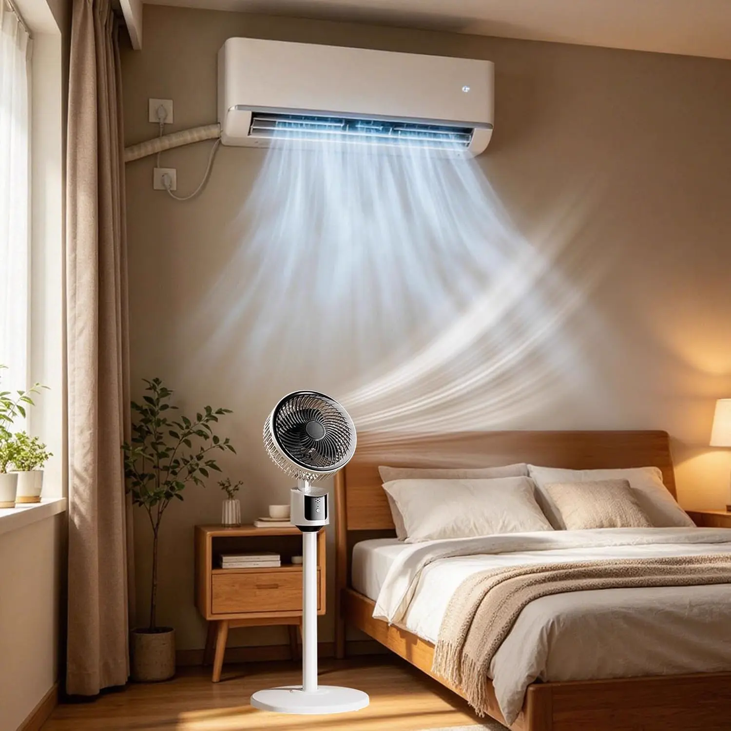 Ventilateur Sur Pied Silencieux, Ventilateurs Sur Pied, Puissant vue 6